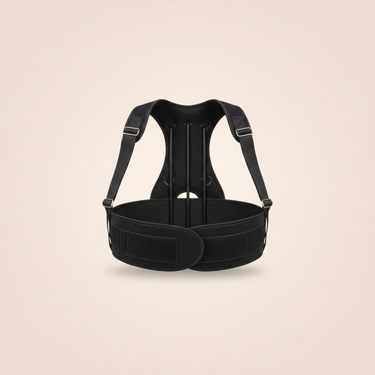 Posture Corrector Belt front view on beige background