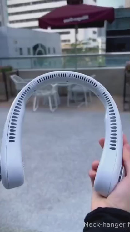 NeckFan™ – Rechargeable Neck Fan with LED Display