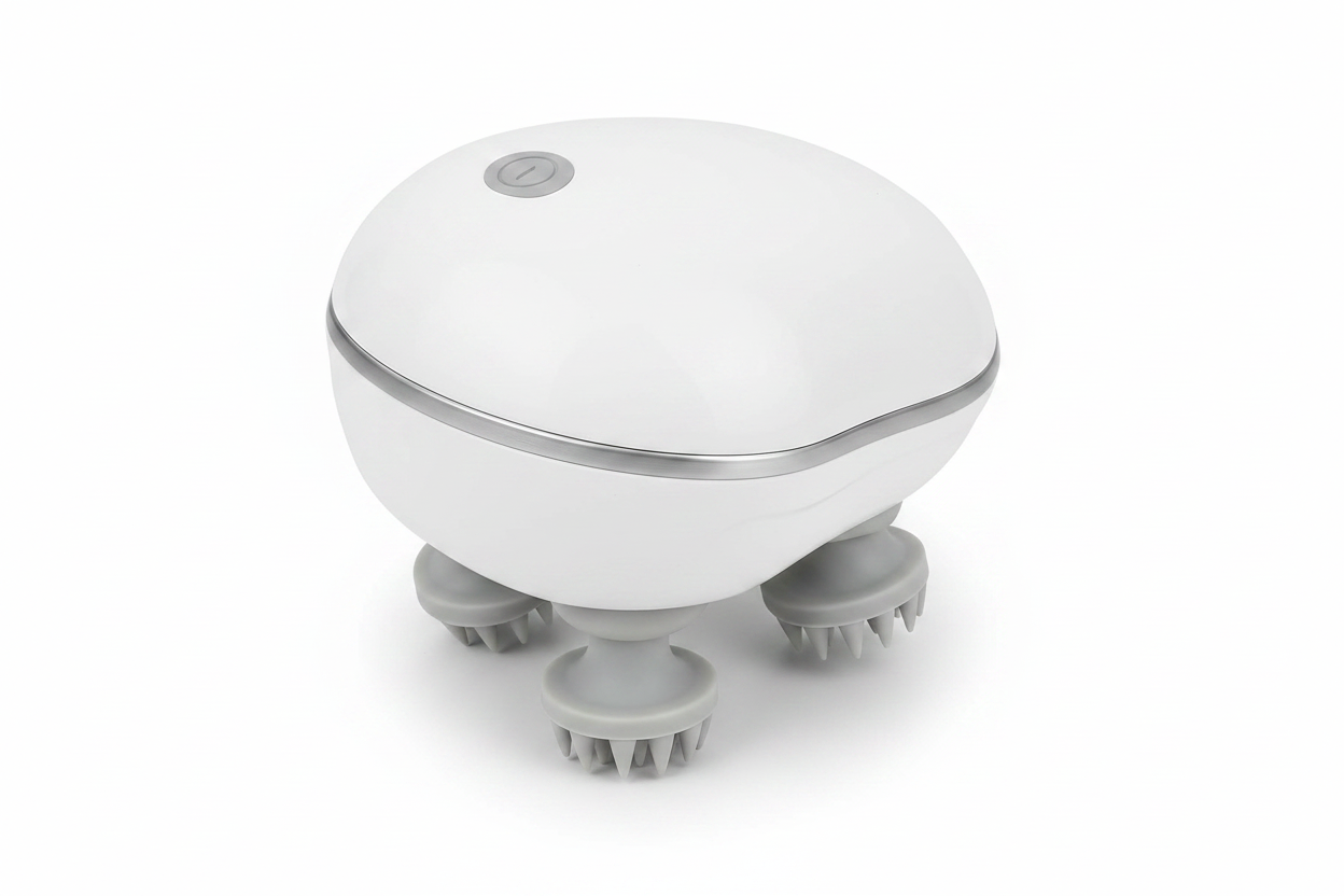 White Scalp Massager